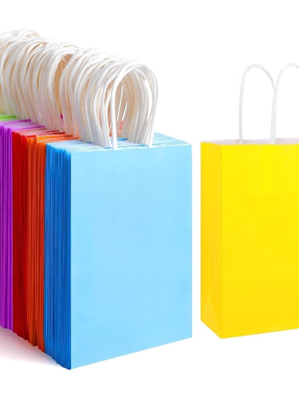 32Pcs Paper Gift Bags 5.25x3.25x8.25'' Kraft Paper Party Favor Bags
